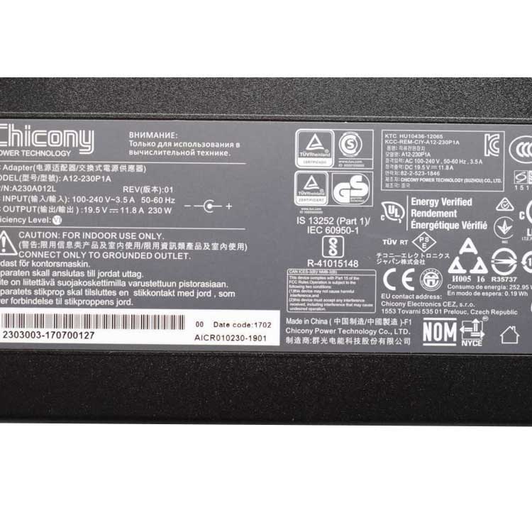 CHICONY 957-17G11P-101バッテリー