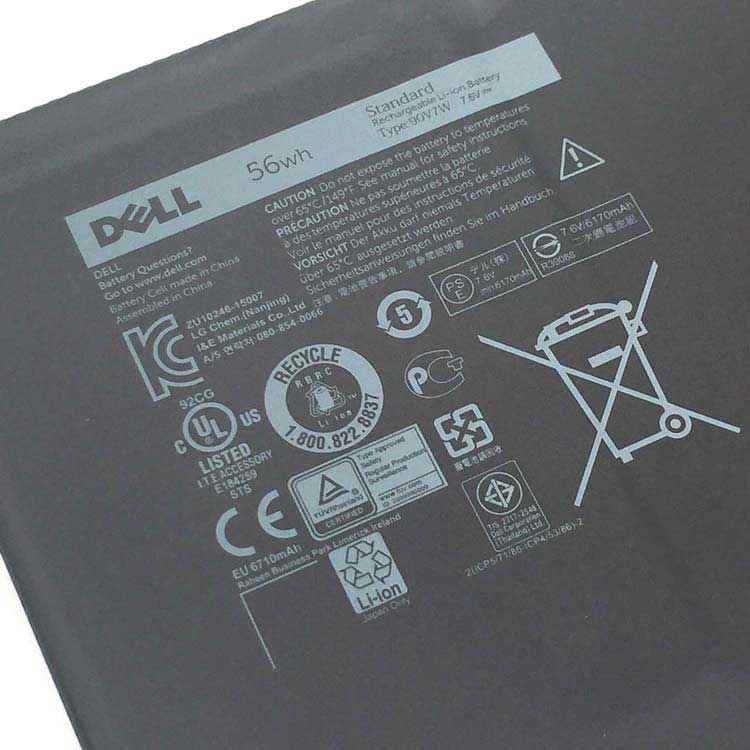 DELL Dell XPS 13-9350-D2808Tバッテリー