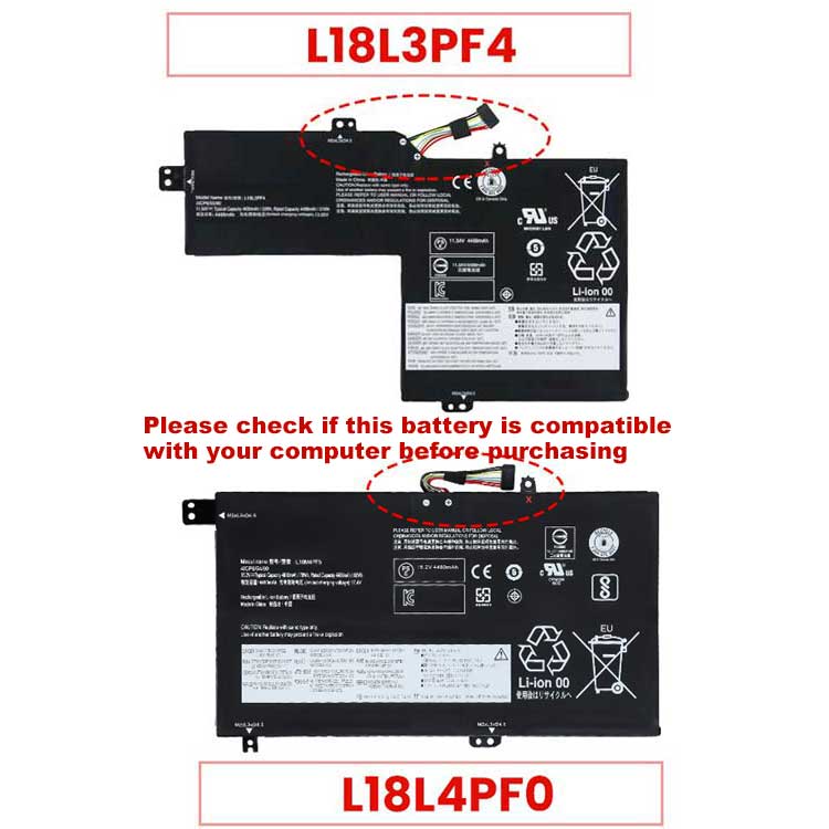 LENOVO L18L3PF4バッテリー