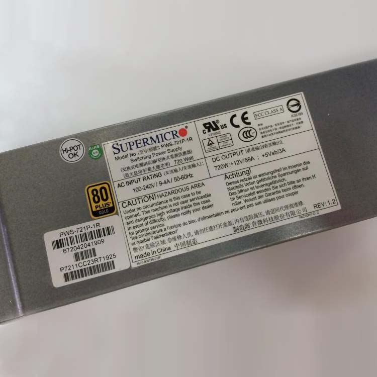 SUPERMICRO PWS-721P-1Rバッテリー
